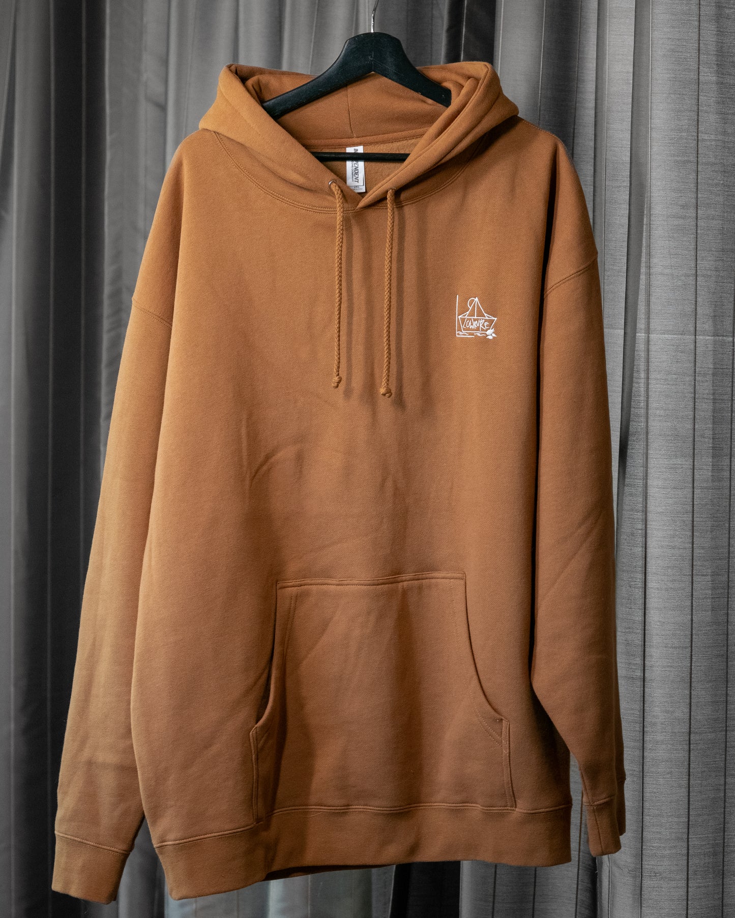 Men's / Unisex Hoodie - SADDLE BROWN | River of Resilience Logo