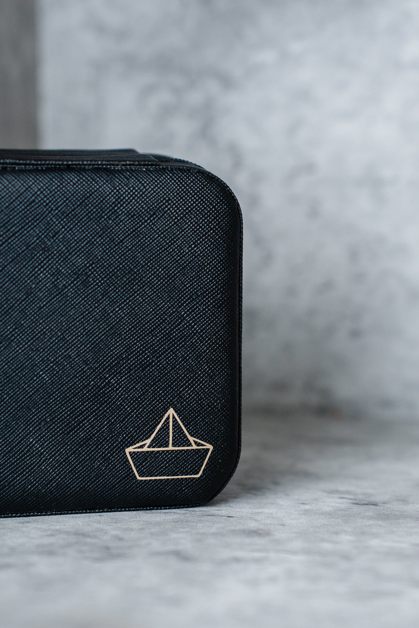 Origami Boat | BLACK - Forever Treasures Chest: Mini Jewellery Box