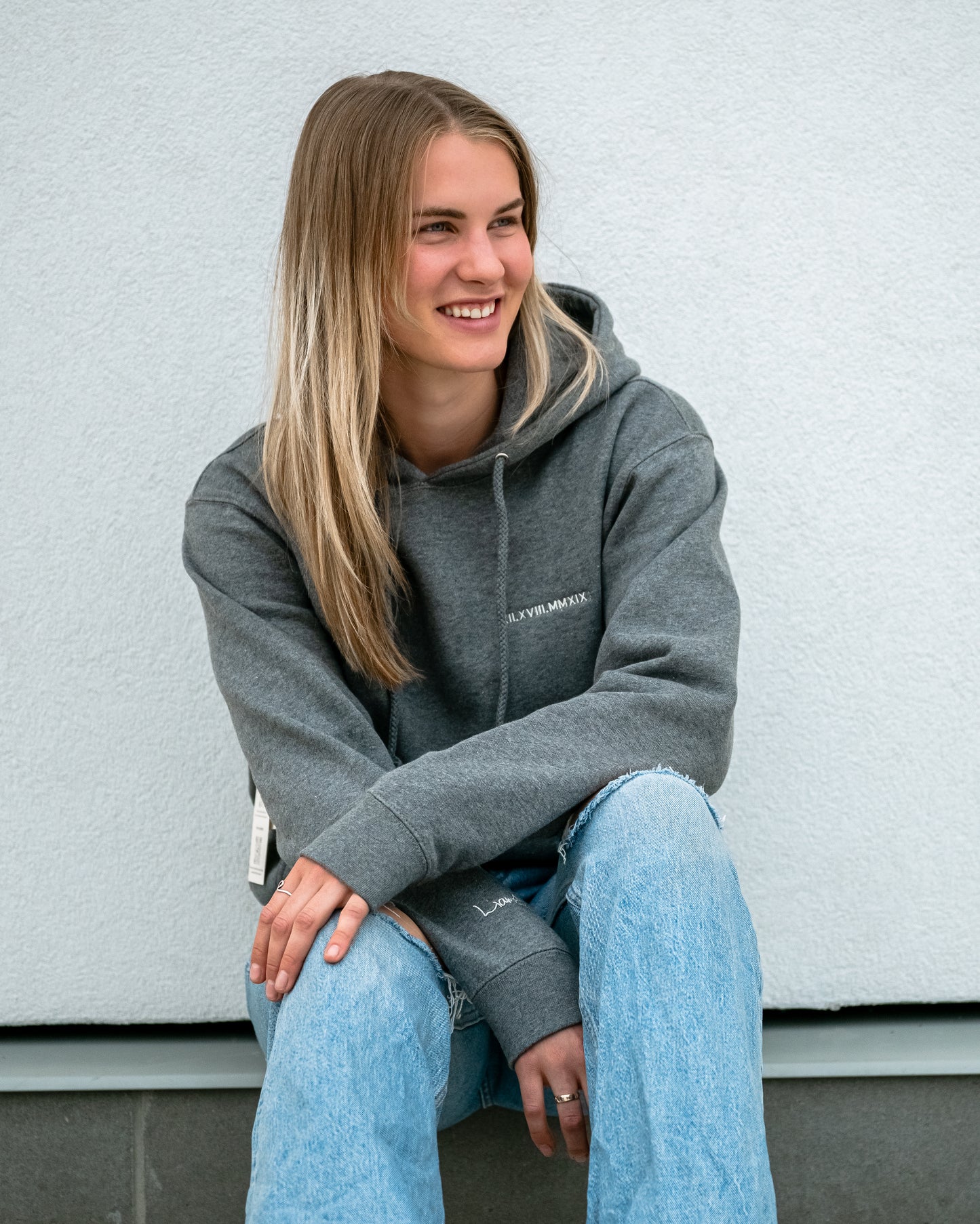 Men's / Unisex Hoodie - HEATHER GREY | XII.XVIII.MMXIX; A Date To Remember Logo