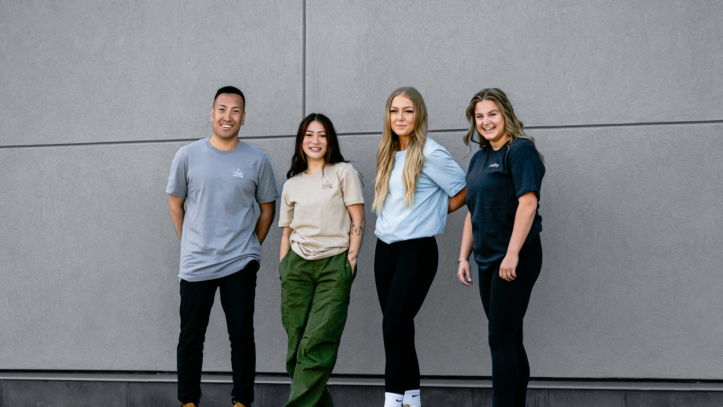 Men's / Unisex Legacy T-Shirt - TAN | River of Resilience Logo