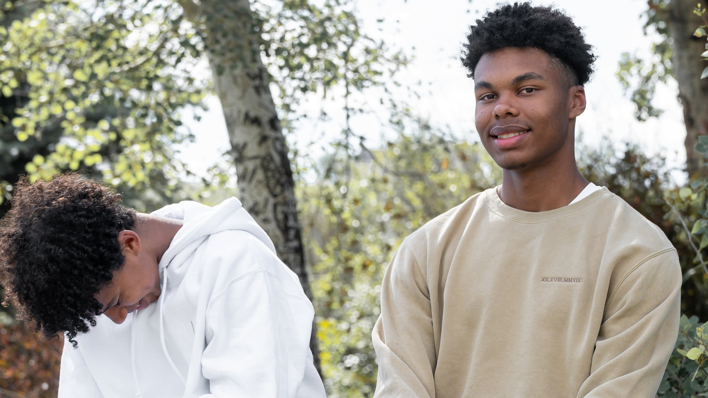 Men's / Unisex Hoodie - WHITE | River of Resilience Logo