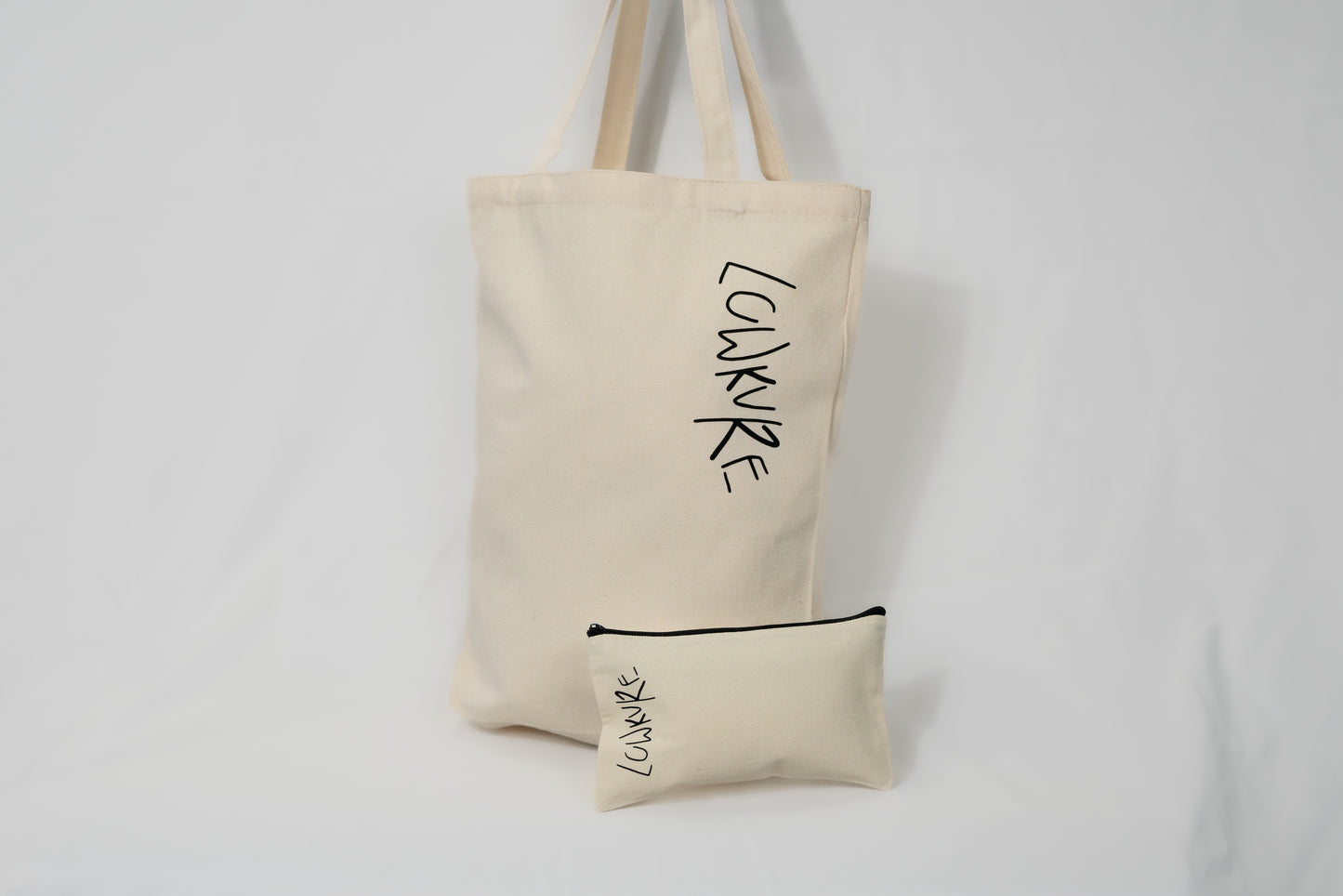 Lunar Glow Essentials Set | Lunar Carry-All Tote + Ivory Mini Pouch