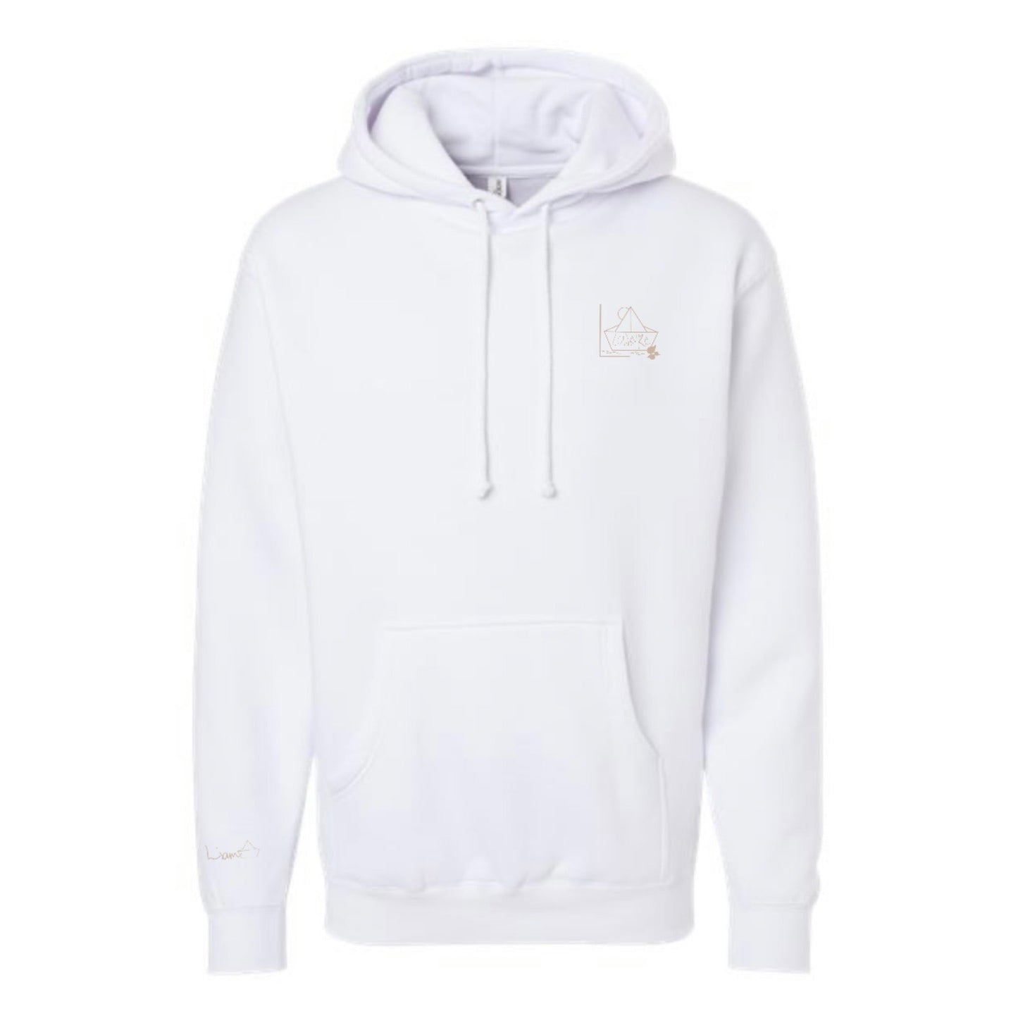 Men's / Unisex Hoodie - WHITE | River of Resilience Logo