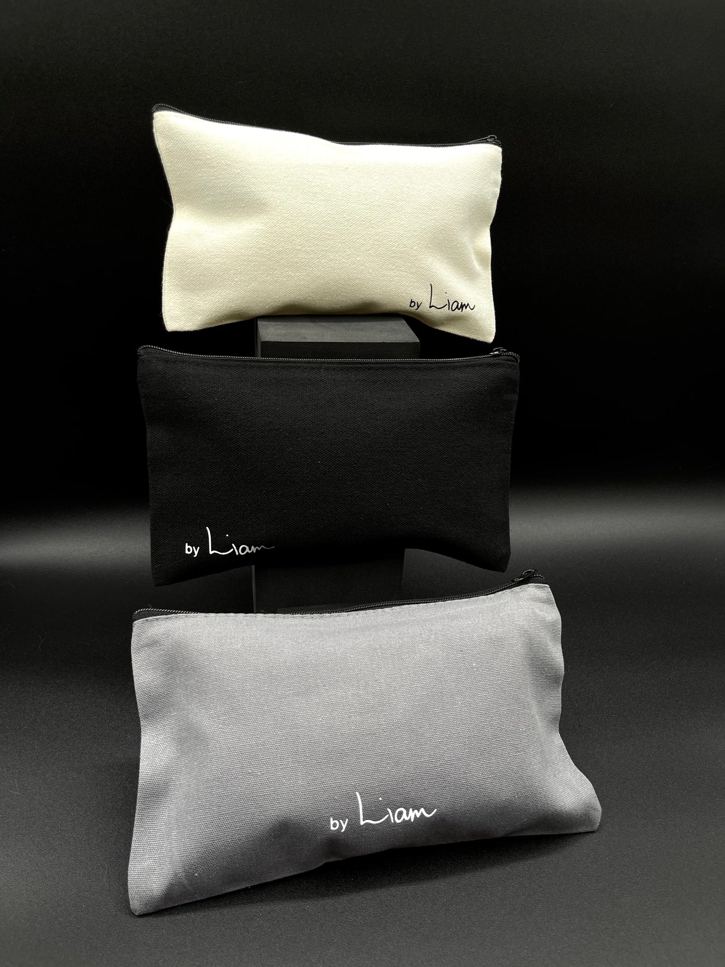 Halo & Shadow Mini Pouches | BLACK, GREY, IVORY