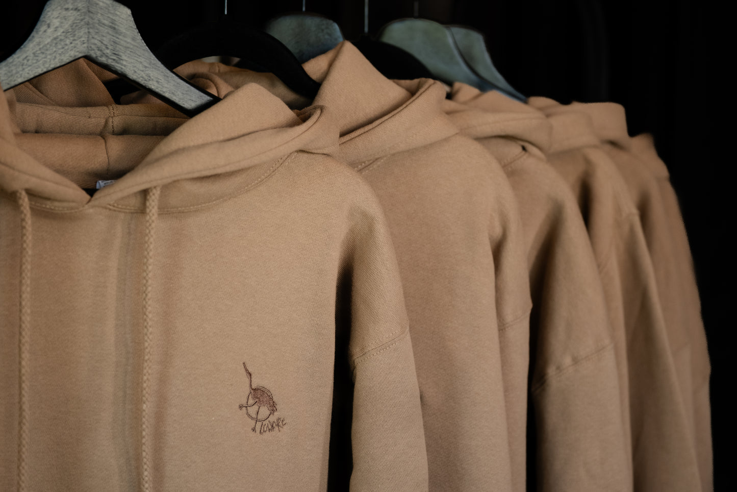 Men's / Unisex Heavyweight Hoodie -  SANDSTONE  |  Crane Logo