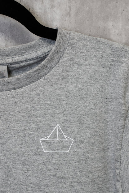 Kids / Youth  |  Boat Icon  |  DARK HEATHER GREY - Little Legacy Basic T-Shirt