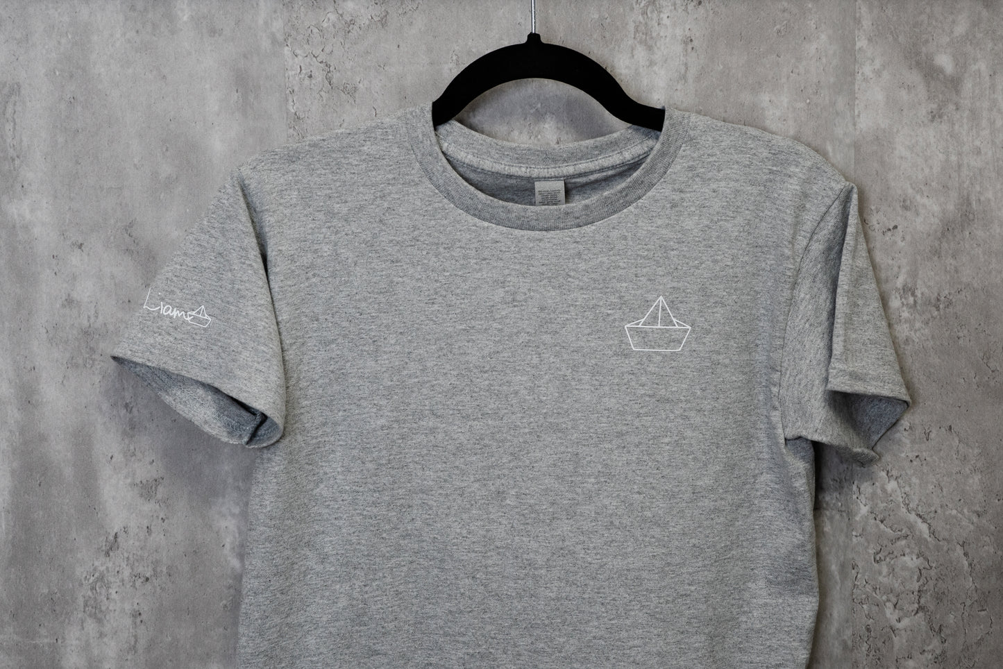 Kids / Youth  |  Boat Icon  |  DARK HEATHER GREY - Little Legacy Basic T-Shirt