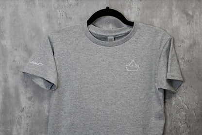 Kids / Youth  |  Boat Icon  |  DARK HEATHER GREY - Little Legacy Basic T-Shirt