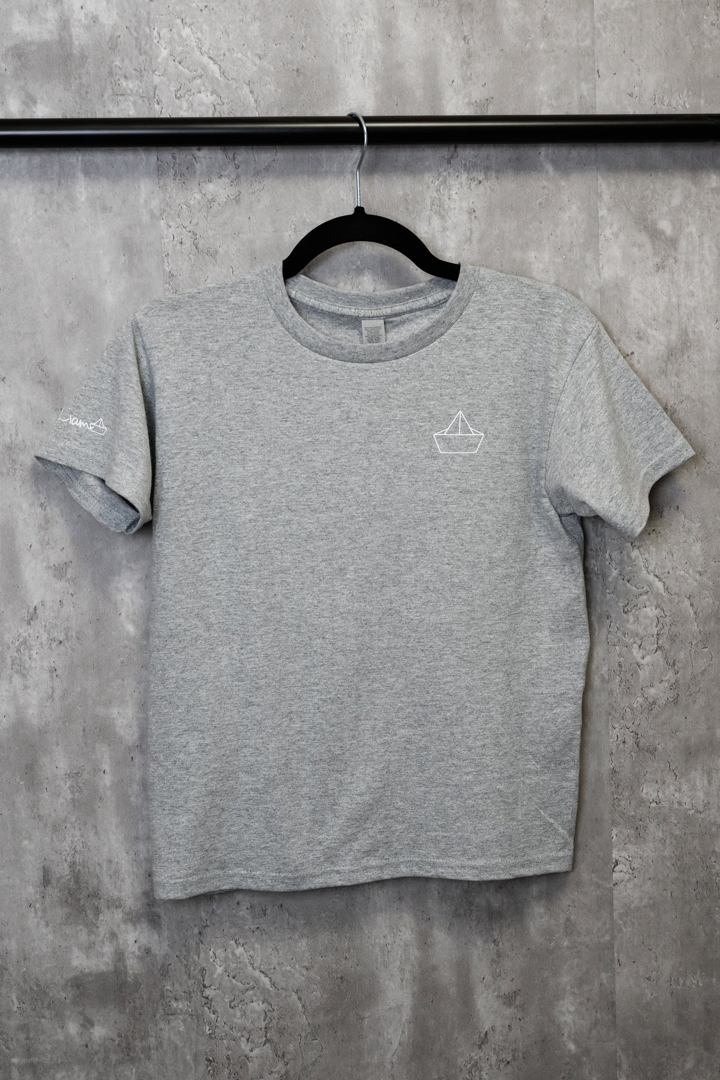 Kids / Youth  |  Boat Icon  |  DARK HEATHER GREY - Little Legacy Basic T-Shirt