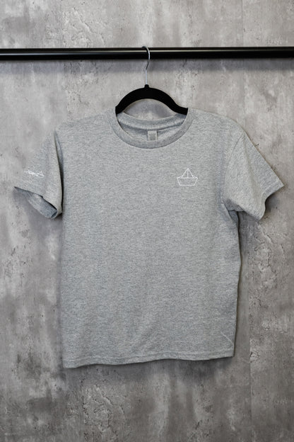 Kids / Youth  |  Boat Icon  |  DARK HEATHER GREY - Little Legacy Basic T-Shirt