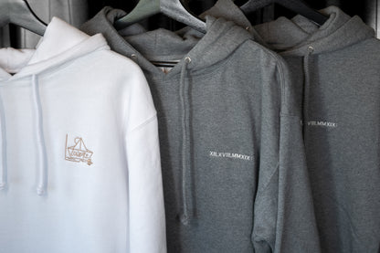 Men's / Unisex Hoodie - HEATHER GREY  | XII.XVIII.MMXIX; A Date To Remember Logo