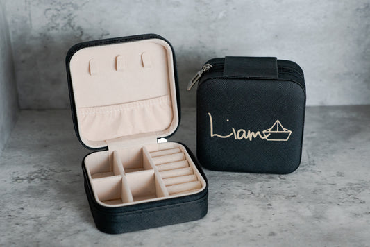 Artist's Signature Legacy - Liam  |  BLACK - Forever Treasures Chest: Mini Jewellery Box