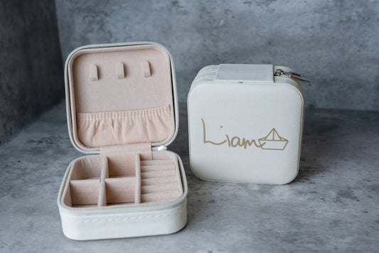 Artist's Signature Legacy - Liam  |  WHITE - Forever Treasures Chest: Mini Jewellery Box