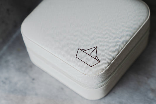 Origami Boat  |  WHITE - Forever Treasures Chest: Mini Jewellery Box