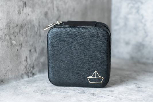 Origami Boat  |  BLACK - Forever Treasures Chest: Mini Jewellery Box
