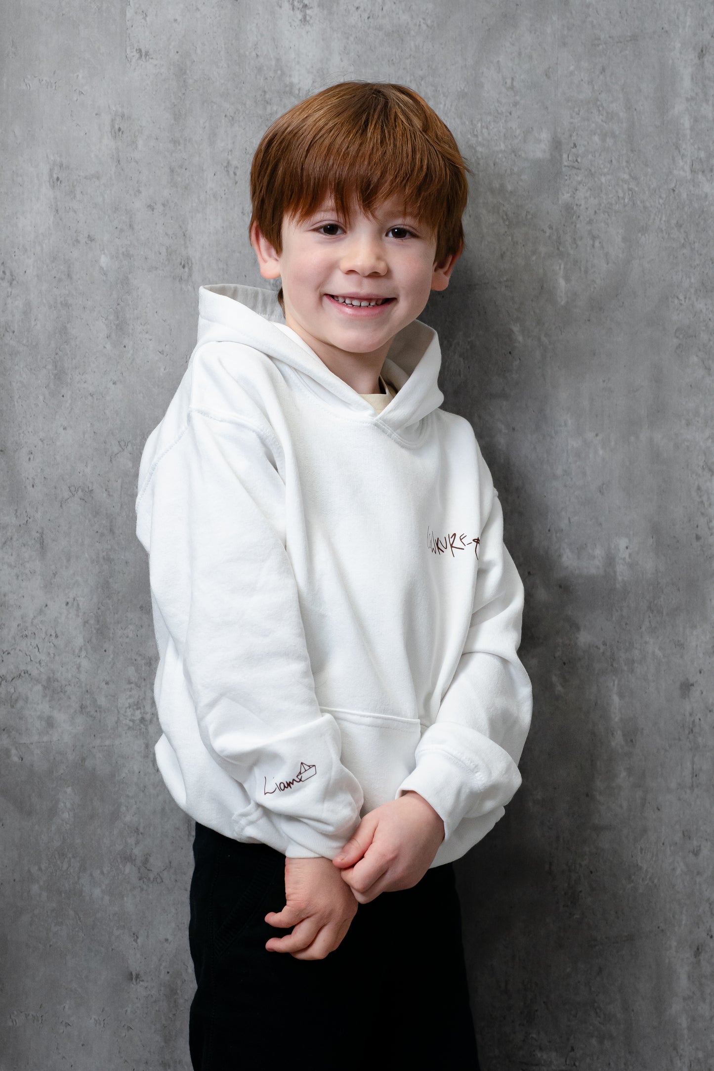 LITTLE LOWKURE  |  WHITE + BROWN   |   Little Threads of Remembrance Hoodies