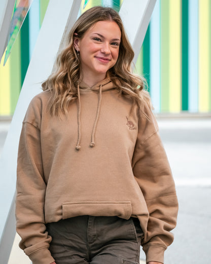 Men's / Unisex Heavyweight Hoodie -  SANDSTONE  |  Crane Logo