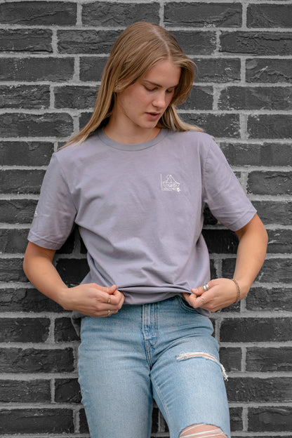 Men's / Unisex Legacy T-Shirt -  STORMY  |  River of Resilience Logo