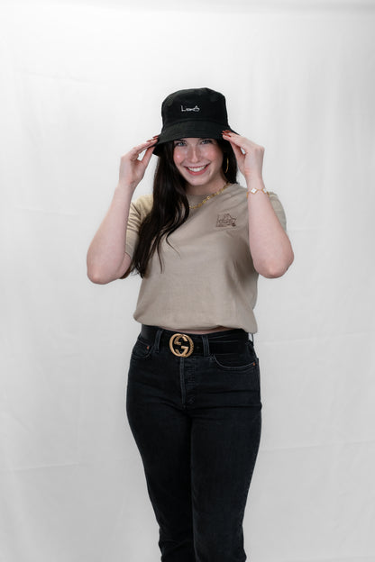 LIAM  |  Black Bucket Hat  |  One Size Fits MOST
