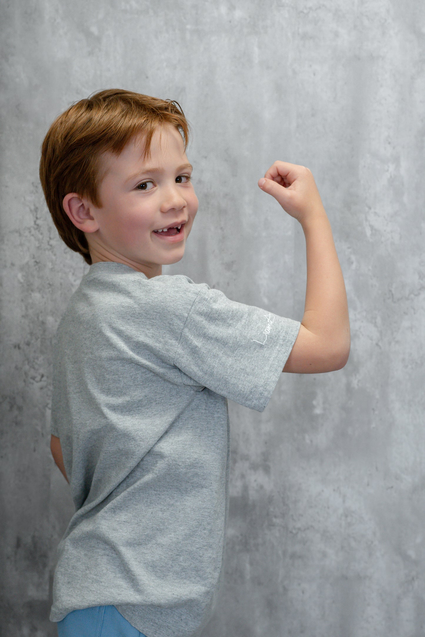 Kids / Youth  |  Boat Icon  |  DARK HEATHER GREY - Little Legacy Basic T-Shirt