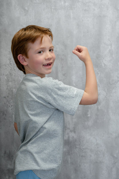 Kids / Youth  |  Boat Icon  |  DARK HEATHER GREY - Little Legacy Basic T-Shirt