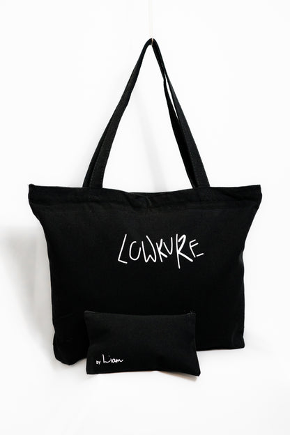 Eclipse Essentials Pair  |  Black Zip-Up Eclipse Carry-All + Black Mini Pouch
