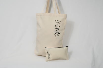 Lunar Glow Essentials Set  |  Lunar Carry-All Tote + Ivory Mini Pouch