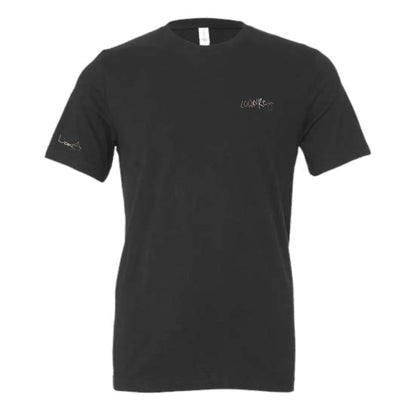 Men's / Unisex Crew Neck T-Shirt -   CHARCOAL GREY  |  LowKure Tearlight Logo